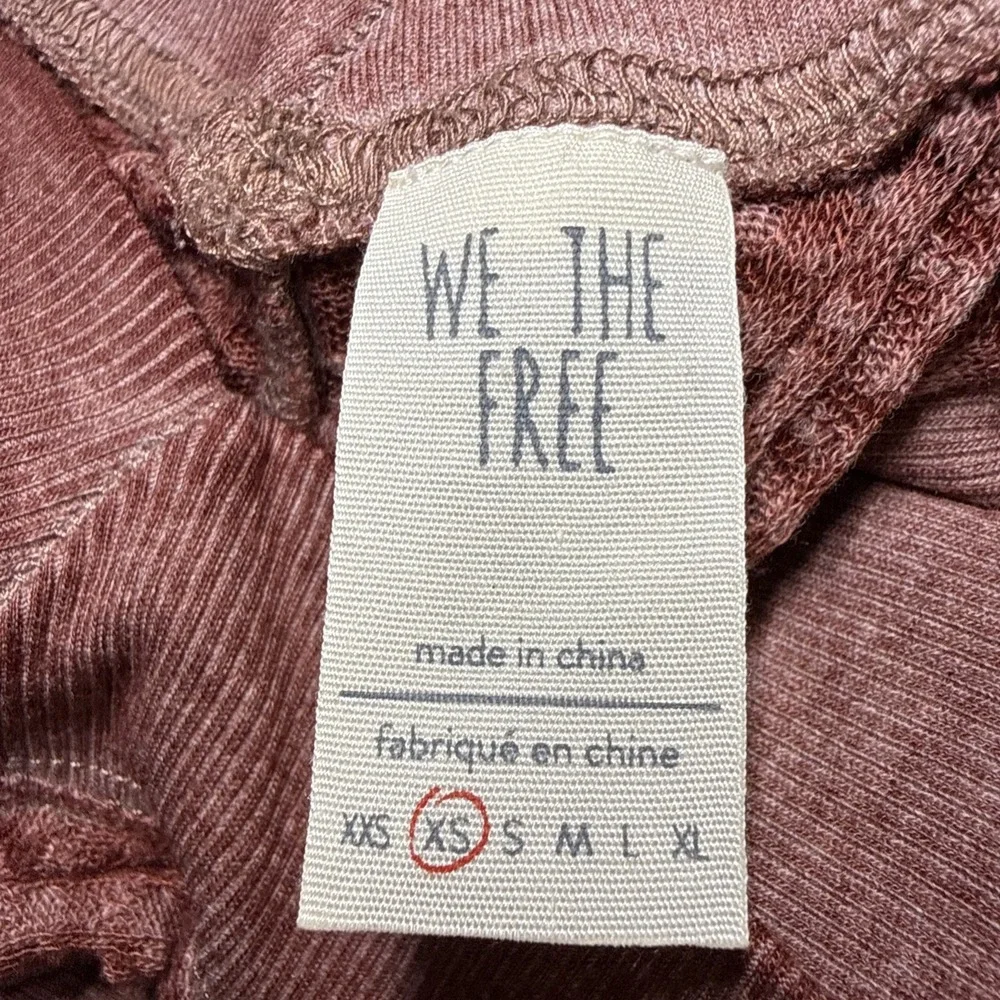 Free People We The Free South Side Thermal Top in Cinnamon Size XS